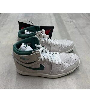 New Men's Size 9 Nike Air Jordan 1 Zoom CMFT 2 Summit White Oxidized Green + Box